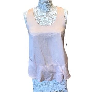 New Zara pink blouse top sz S